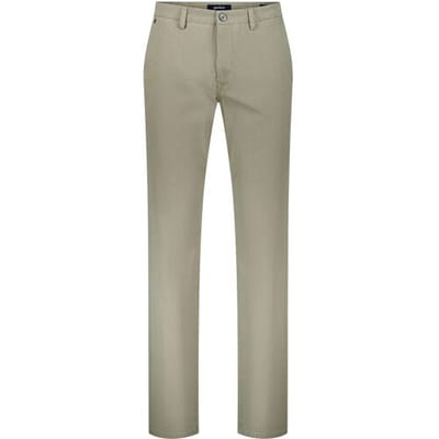 Gardeur Broek Benito Authentic Chino Look Fine Texture Comfort Stretch Khaki / male