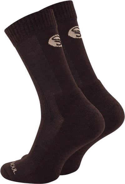 Stark Soul wandelsokken - Merino wollen sokken 35 38 - unisex - 1 paar bruin