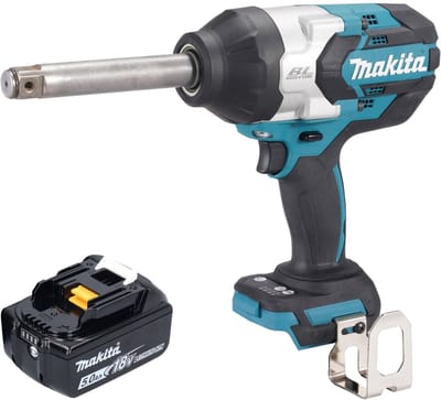 Makita DTW 1005 T1 accu slagmoersleutel 18 V 1360 Nm 3/4" borstelloos + 1x oplaadbare accu 5.0 Ah - zonder oplader