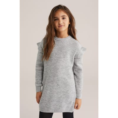 WE Fashion Dress Mid Length Grey Taglia: 146/152 | Abbigliamento da Notte Outlet | Unisex | Grigio
