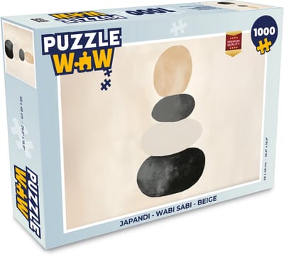 Puzzel Japandi - Wabi sabi - Beige - Legpuzzel - Puzzel 1000 stukjes volwassenen