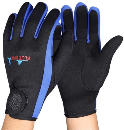 Allecto - Duikhandschoenen - Waterdicht - Dubbel gevoerd neopreen - 3 kleuren - Voor duiken snorkelen en kajakken - Geschikt voor mannen en vrouwen