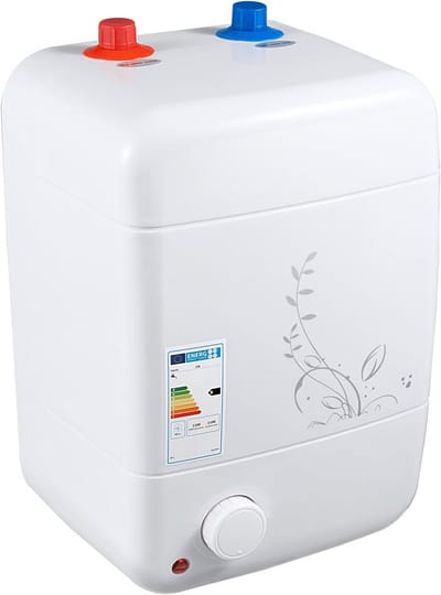 8 Liter Compacte Elektrische Boiler 1500W - Wand- en Onderbouwmontage - Temperatuur Instelbaar 30-75°C - Snel Verwarmt 15 min - Voor Kleine Badkamers en Appartementen - IPX4 Waterdicht