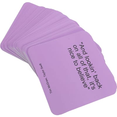 1 Boîte Jeux de Fête Musicale Défi de Paroles Jeu de Cartes Trivia Musical pour Fêtes de Famille et