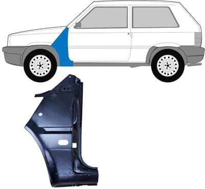 Reparatiepaneel voorspatbord voor Fiat Panda 1980-2002 / Links