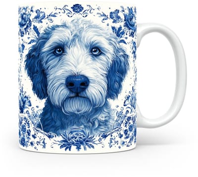 Mok Labradoodle Beker voor koffie of tas voor thee, cadeau voor dierenliefhebbers, moeder, vader, collega, vriend, vriendin, kantoor, opa, oma, hond, kerst, sinterklaas, verjaardag