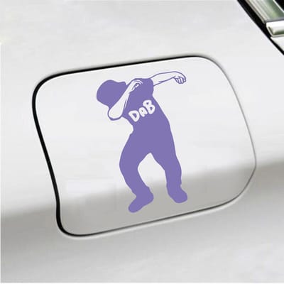 Bumpersticker - Dab - 15 X 10 - Paars