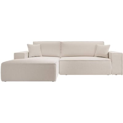 Hoekbank met slaapfunctie Galine New links bouclé | NADUVI Collection