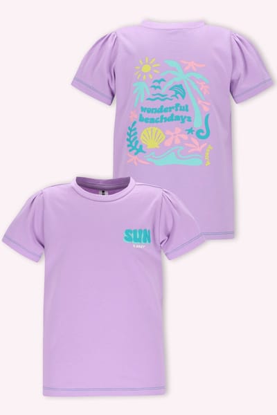 B.Nosy Y602-5409 Meisjes T-Shirt lila - Maat 110