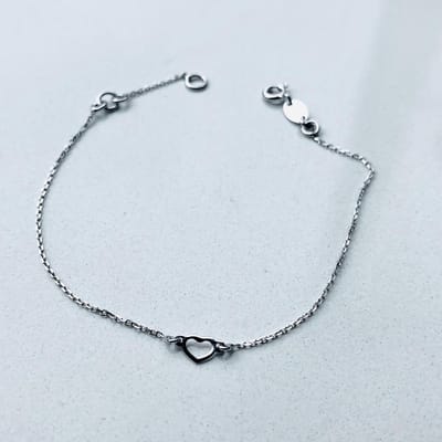 Minimalistische armband klein hartje | AG925