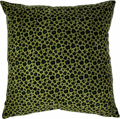 Leopard Cedar Groen Kussen -45 X 45