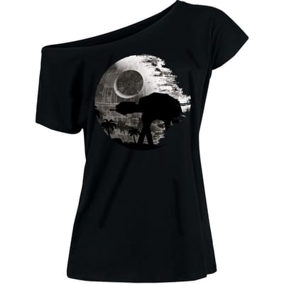 Star Wars - Disney T-shirt - AT-AT - Death Star - S tot 3XL - voor Vrouwen - zwart