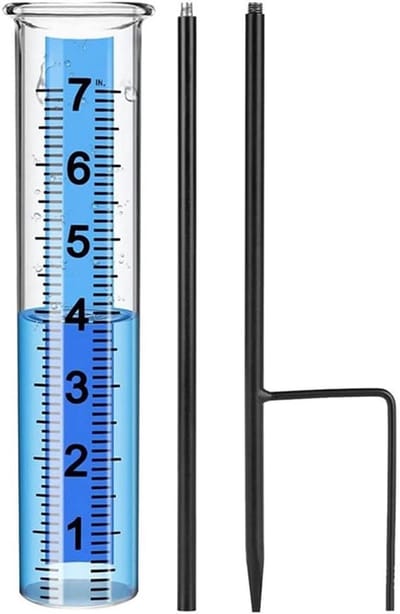 Regenmeter Buiten - Regenmeter Tuin - Weer Meten - Verstelbare Hoogte - 3-delig - Transparant