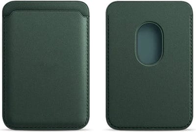 Waeyz - Magnetische Kaarthouder Geschikt Voor iPhone 12/13/14/15/16/17 Pasjeshouder Compatible voor Magsafe - Magnetische Card Holder Portemonnee - Donker Groen
