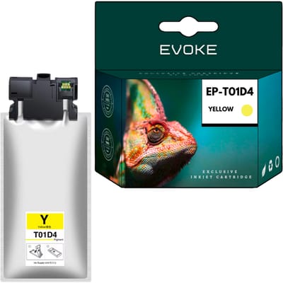 Evoke Compatibele Inkt voor Epson T01D4 C13T01D400 Geel 220 ml 20000 Pagina's Workforce Pro Wf-C529R C529Rdw C529Rdtw C579Rdwf C579Rdtwf C579Rd2Twf