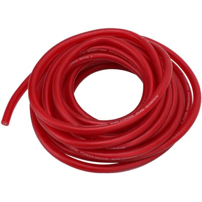 8 Gauge AWG Autodraad 25ft Veelzijdig Flexibel Eenvoudige Installatie Auto Stroom Massa Accukabel voor Radio Verlichting rood