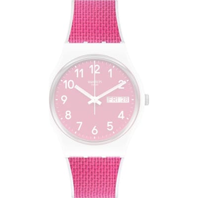 Swatch Plastic - Originals Medium (34mm) /Access/Solar/Musicall/Stop - G/SK/SL/SR/SS/SO28 AGW713 Berry Light Horlogeband