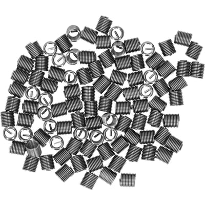 100 stuks draadinzetstukken mannelijk vrouwelijk verloopmoer reparatiegereedschap roestvrij staal bevestigingsmiddel M6x13D