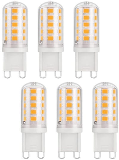 EXCITAT G9LED-lamp - LED-lamp - 3,5W gelijk aan 30W-40W halogeen - G9-lamp - Flikkervrij - Niet dimbaar - Energiebesparende lamp - 6 stuks