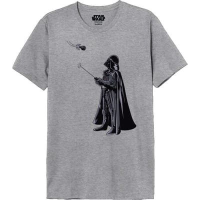 Star Wars - Disney T-shirt - Vader Drone - M tot XXL - voor Mannen - grijs gemêleerd
