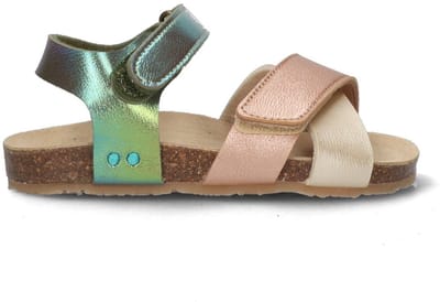 BunniesJR 225418-798 Meisjes Platte Sandalen - Multicolor - Imitatieleer - Klittenband
