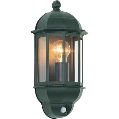 KS Verlichting - wandlamp - Verona - groen - bewegingssensor - E27 - klassiek - buitenlamp - aluminium