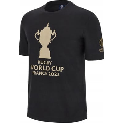 Y6303 Macron RWC France Coton Toile Ellis XL T-shirt Homme beige
