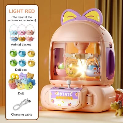 Klaauwmachine Speelgoed voor Kinderen Meisje Jongen Draagbare Pluche Pop Grijper met Muziek Speelgoed Kraanmachine Feestspel Kinderen Kerstcadeaus
