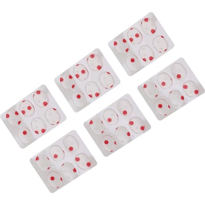 36 STKS Drum Dempers Gels Siliconen Gel Pads Zachte Drum Dempers voor Drums Bekkens Toonregeling Rood white