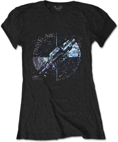 Pink Floyd - Machine Greeting Blue Dames T-shirt - S - Zwart