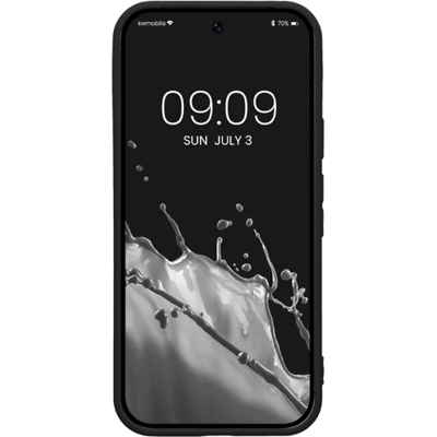 Ceezs siliconen telefoonhoesje geschikt voor de Google Pixel 9 hoesje - goedkoop telefoonhoesje - siliconen / TPU back cover (zwart)