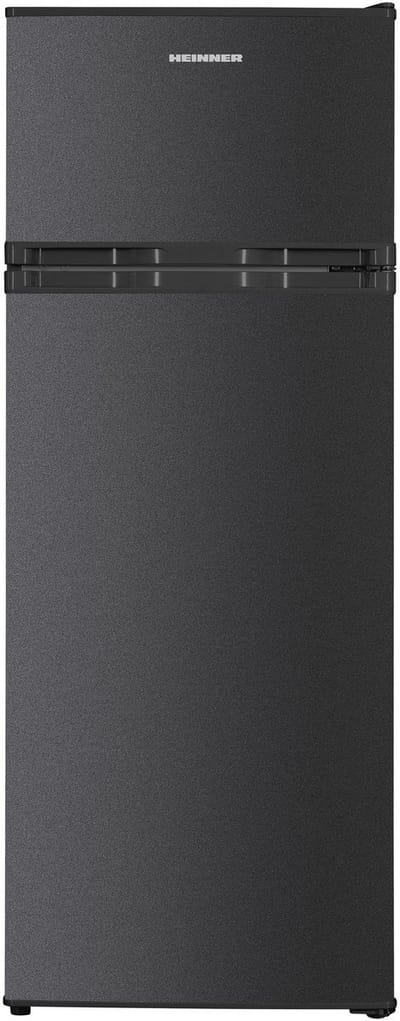 Heinner HF-H2206DGE++ Koel-vriescombinatie 206 L – Instelbare Thermostaat – LED-verlichting – Omkeerbare Deur – Vingerafdrukbestendige Afwerking – Antracietgrijs – 5 Jaar Garantie