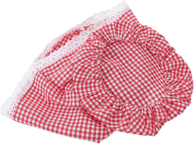 Brood Mand Voering - Rijsmand Doek - Thuis Bakken - Herbruikbaar Katoen - 40x40cm - Rood