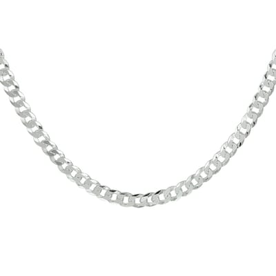 Juwelier Emo - Gourmet Ketting Zilver 925 - Gerhodineerd - Breedte 4mm - Lengte 60CM