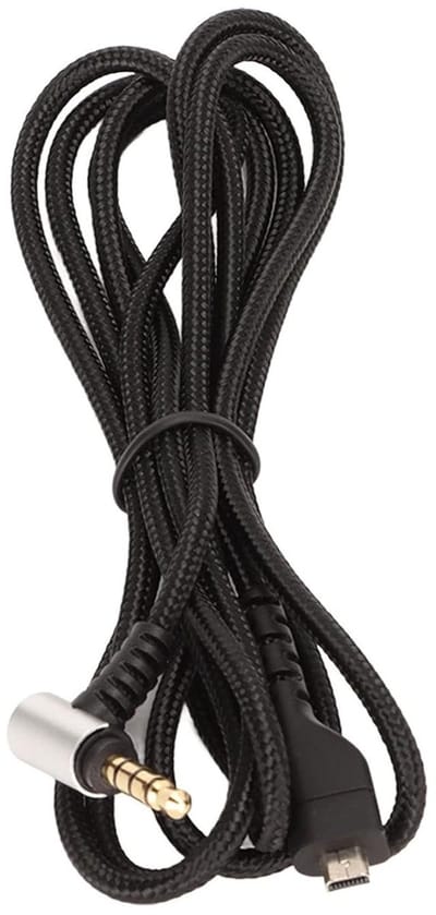 Allecto - Vervangende hoofdtelefoonkabel - 90 graden haaks - Aux-kabel - Geschikt voor Arctis 3/Arctis 5/Arctis 7/Arctis Prime/Arctis Pro - Gaming headset - Hoofdtelefoon-audiokabel met extra lange lengte