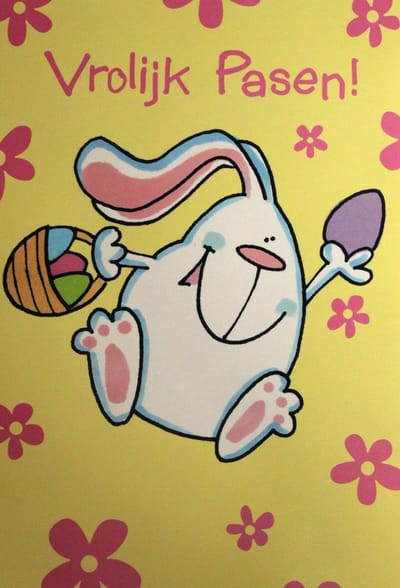 Luxe Wenskaart Pasen - Vrolijk Pasen - Touche Cards - 11,5x17cm - Dubbele Kaart - Met Envelop - Luxe Wens Kaart - Greeting Card - 1 Stuks - In Folie Apart Verpakt - Easter - Ostern - Pâques - Gratis Verzonden - Hoge Afnamekortingen