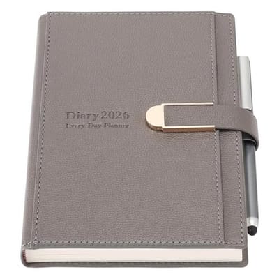 A5 Academisch Dagboek 2026 - Dagelijkse Planner met Pen, Harde Kaft, Stickers en Dikker Papier