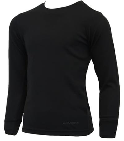 Campri Thermoshirt lange mouw - Sportshirt - Junior - Maat 140 - Zwart