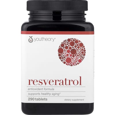 Youtheory, Resvératrol, 290 comprimés