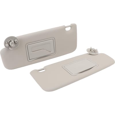 2 Pièces Pare-soleil Intérieur P95327509 Pare-soleil d'Intérieur pour Pare-brise avec Miroir pour Sonic Aveo 2011 à 2016 white