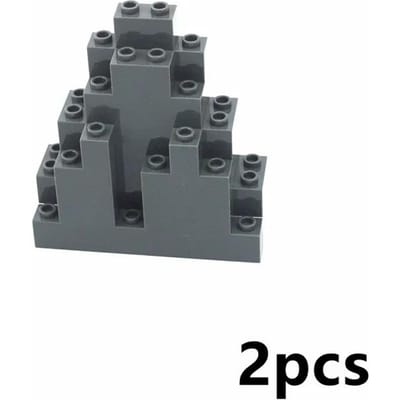 DlY City Bouwblokken Constructie Rotspaneel 6082 6083 23996 47847 Rotstuin Bergen Heuvel Steen Bakstenen Creatief Speelgoed