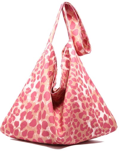 Dailygoody - Pink Leopard Tote Bag - Stijlvolle Schoudertas voor Dames - Ruim en trendy - Perfect voor dagelijks gebruik - Ideaal voor winkelen of uit