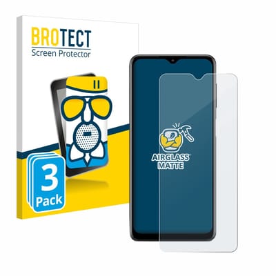 BROTECT - Screenprotector voor Samsung Galaxy M12 - Folie Beschermfolie Beschermglas matte 3 Stuks