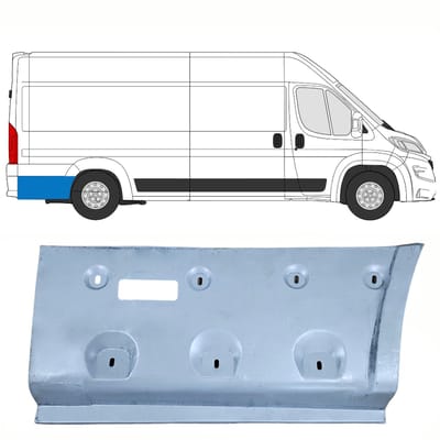Reparatiepaneel achterspatbord voor Opel Movano 2021-2026 / Rechts