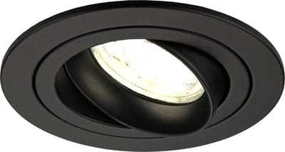 Ledvion - LED Inbouwspot Tokyo - Zwart - Dimbaar - 3W - 4000K - Ø92 mm