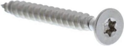 Houtschroef. 5.0 x 70mm. Lang. platkop-torx-T30. Verzinkt. 8 stuks Spaanplaatschroef. Ifix.