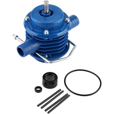 Blauwe Mini Zelfaanzuigende Technische Kunststof Hand Elektrische Boor Waterpomp voor Thuis Tuin