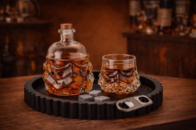 Storm Trooper Decanter - Decanter + 2 glazen - Glas