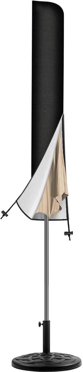 Dailygoods- Beschermhoes Waterdicht - Parasolhoes UV-bestendig - Afdekhoes voor Parasol - Windbestendig - Hoogwaardige Oxford-stof - 140 x 25,5/27 cm