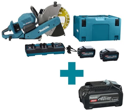 Makita CE002GT202X Accu Doorslijper 355mm 2 x AWS XGT 40V Max 5.0Ah (2st.)
